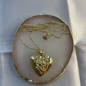 18k Gold Filled Heart Locket
